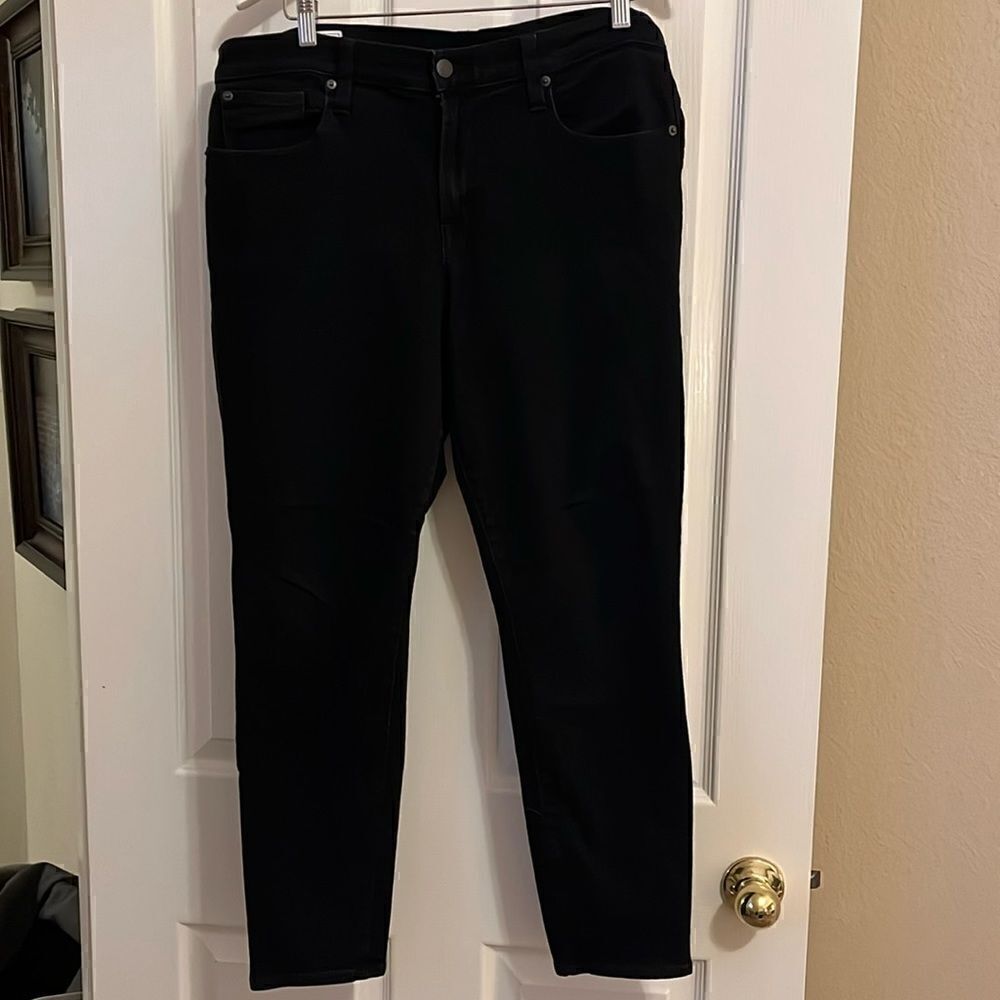 Gap true skinny mid rise black denim jeans